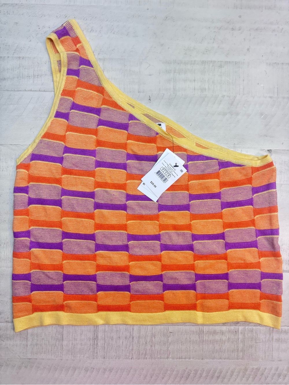 Cotton On One Shoulder Knit Top.